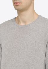 Roberto Collina Basic Pullover Sweatshirt Gray RN10001RN10/M_ROBER-16