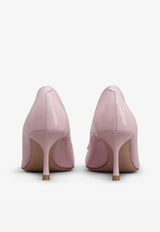 Roger Vivier Viv’ In The City 65 Pumps in Patent Leather Pink RVW61830690D1PM427 M427