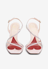 Roger Vivier I Love Vivier 100 Crystal Embellished Sandals RVW62235490S6L1U14 1U14 Pink