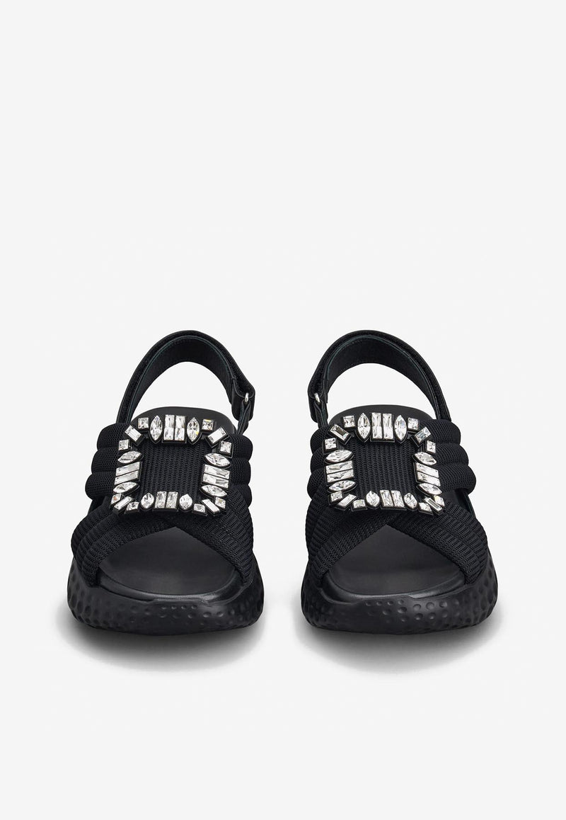 Viv' Run Crystal Buckle Sandals – THAHAB KW