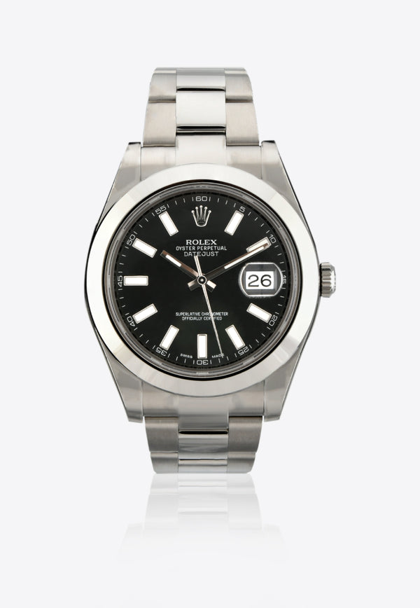 Oyster Perpetual Datejust 41 with Black Dial