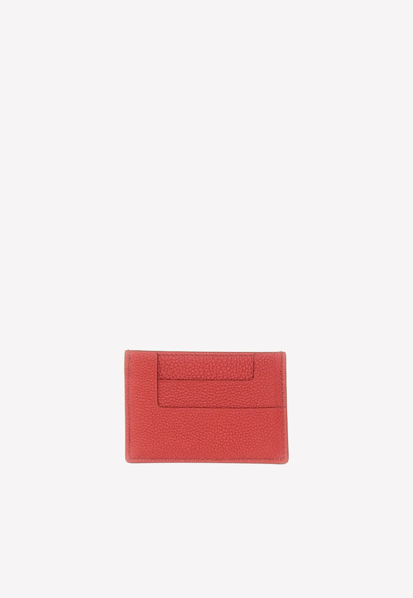 Calf Leather Logo Cardholder Red S0250T-LCL095 U3132