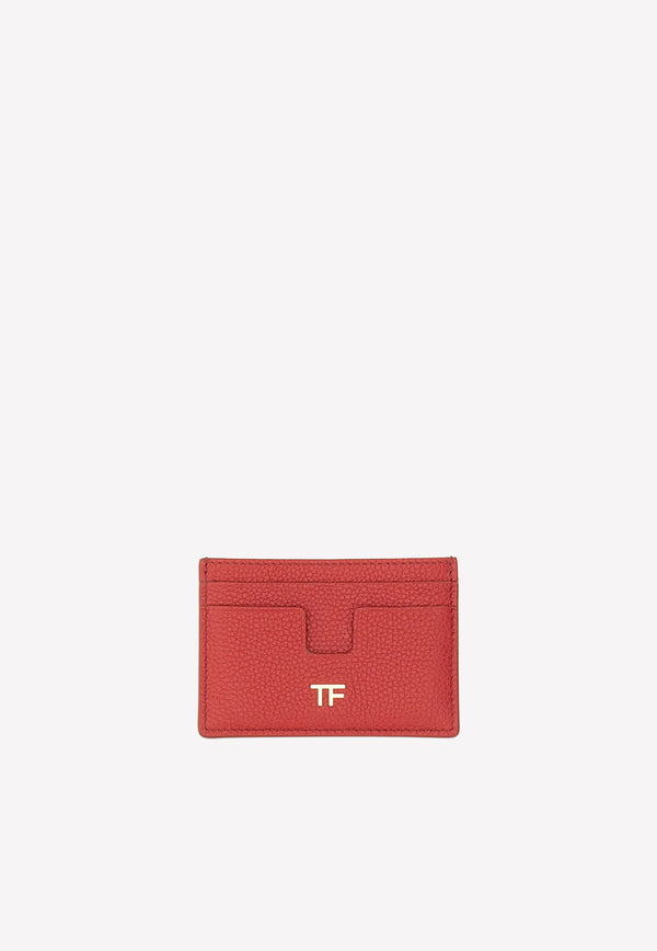 Calf Leather Logo Cardholder Red S0250T-LCL095 U3132