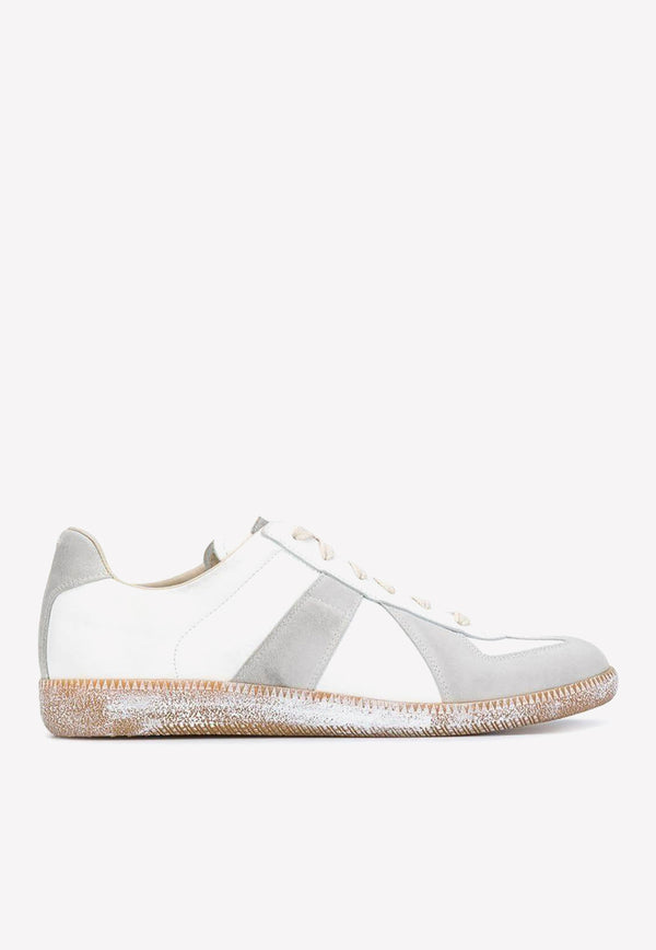 Maison Margiela Replica Leather Low-Top Sneakers S37WS0562P3724H8339 Off-white
