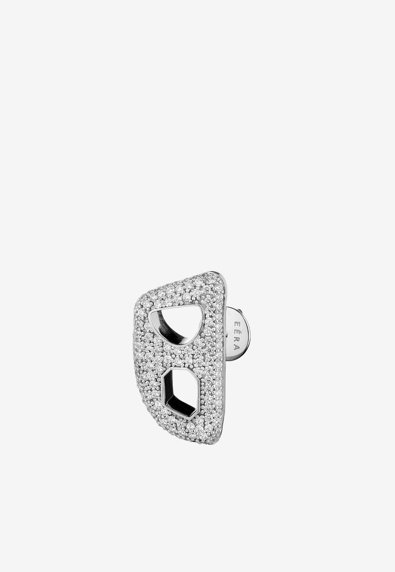 EÉRA Special Order - Diamond Embellished Right Side Earring in 18k Gold White Gold SOERFP02U1