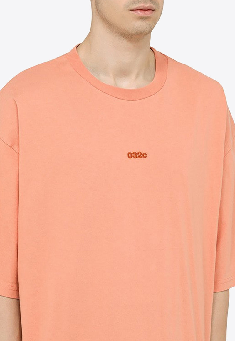 032c Terra Oversized Logo T-shirt Orange SS23-C-1071CO/M_032C-WT