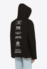 032c Content Oversized Logo Hoodie Black SS23-C-2040CO/M_032C-BLK