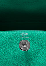 Mini Lindy in Menthe Taurillon Clemence with Palladium Hardware