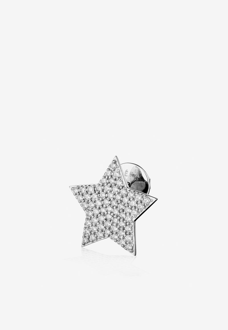 EÉRA Special Order - Star Diamond Stud Earring in 18-karat White Gold Silver STERFP02U1