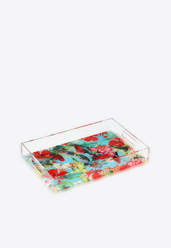 Tropical Acrylic Serving Tray