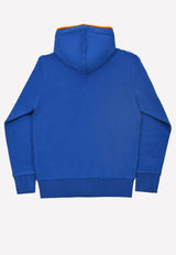 Boys Mini Loriano-Fleece Zip-Up Cotton Sweatshirt with Hood