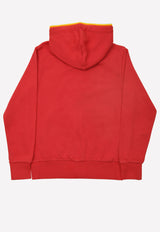 Boys Mini Loriano-Fleece Zip-Up Cotton Sweatshirt with Hood