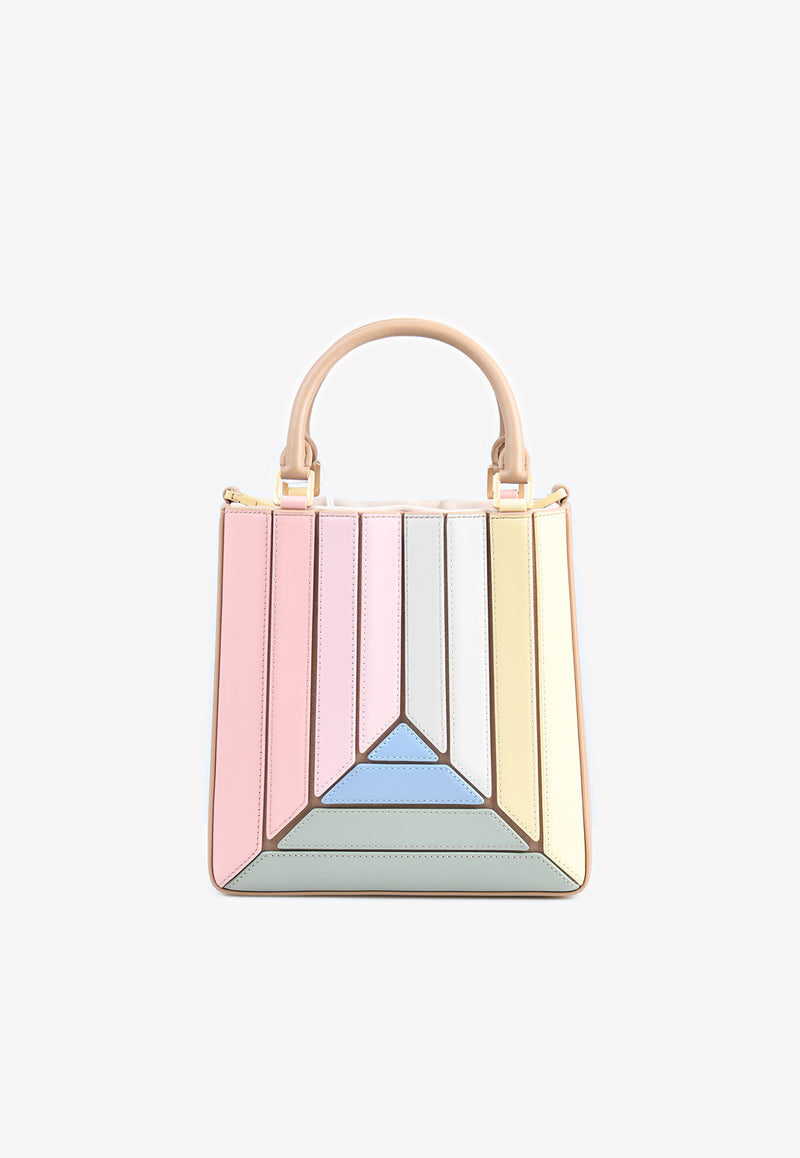 Mlouye Mini Sera Tall Leather Tote Bag Multicolor 10-043-070MULTICOLOUR