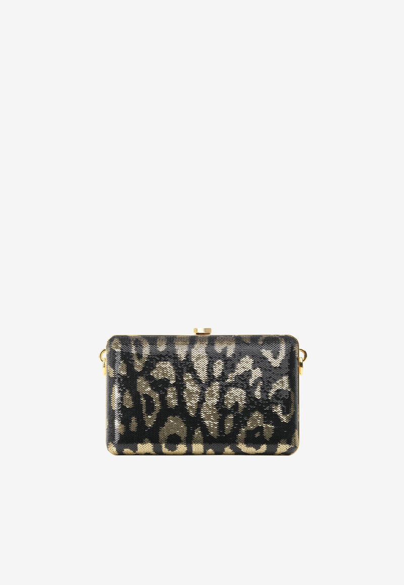 Tom Ford Sequined Leopard Clutch Black L1118T-X55 BLG