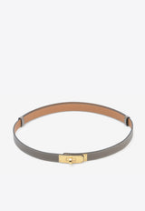 Hermès Kelly 18 Epsom Calfskin Belt with Gold Plated Buckle Etoupe H069853cc37