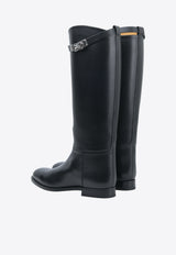 Hermès Jumping Shorter Boots in Calf Leather Black H042138zg 01390