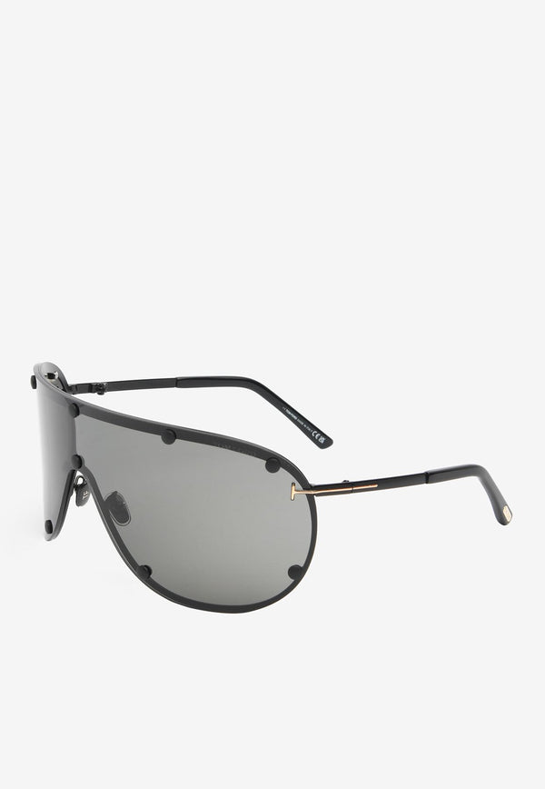 Tom Ford Kyler Oversized Sunglasses FT104302A00BLACK