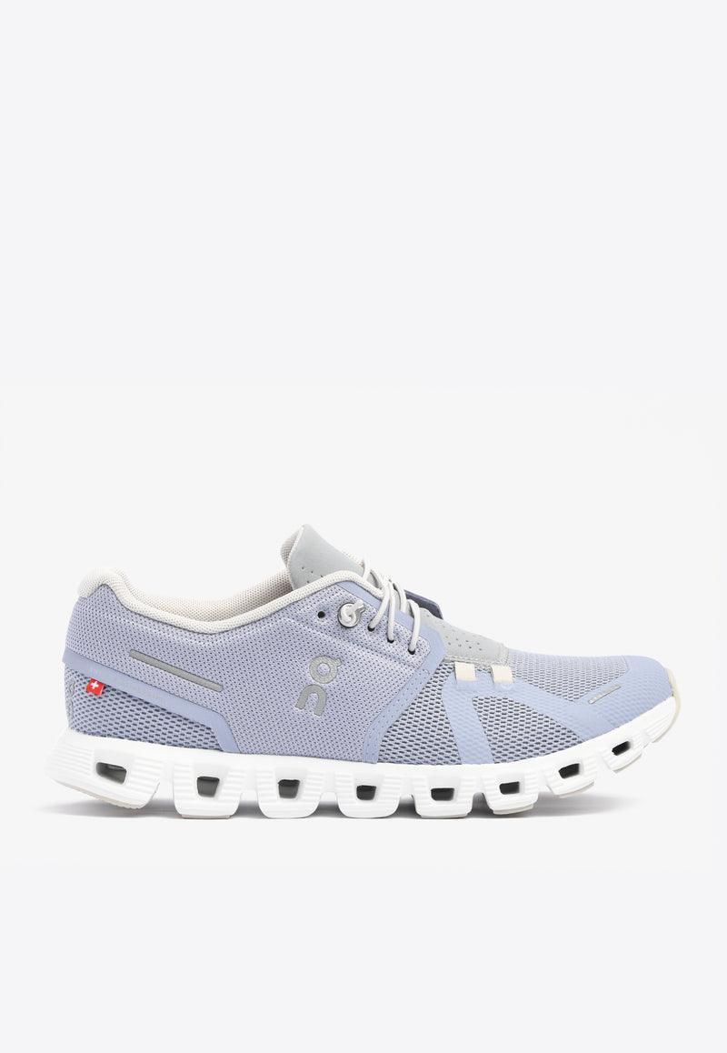 Cloud 5 Low-Top Mesh and Leather Sneakers Blue