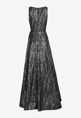 Pronovias-Sleeveless Maxi Gown-Black