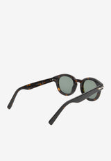 Dior Homme DiorBlackSuit Round Sunglasses Green DM40077IBROWN MULTI