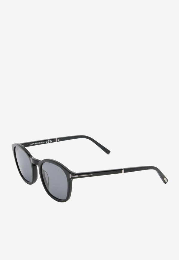 Tom Ford Jayson Square Sunglasses Gray FT1020-N01D52BLACK MULTI
