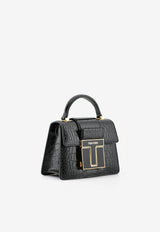 Tom Ford Mini 001 Top Handle Bag in Croc-Embossed Leather L1370E-LCL150 U9000