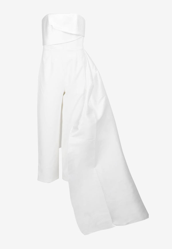 Solace London Harlow Strapless Jumpsuit Cream OS31076CREAM