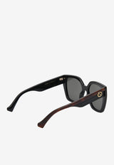 Gucci Butterfly Acetate Sunglasses GG1300SBLACK Gray