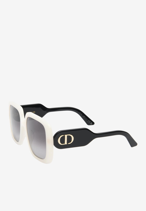 Dior DiorBobby S2U Square Sunglasses CD40085UBLACK/WHITE Gray