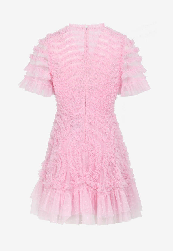 Needle & Thread Verity Ruffled Mini Dress Pink DS-SS-91-RSS23-BRPPINK