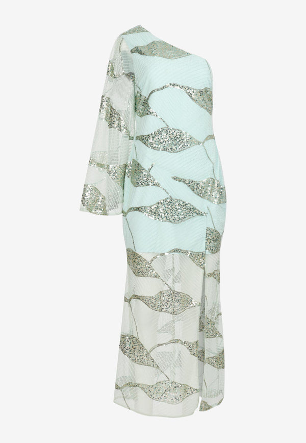 Elliatt Shea Sequin-Embellished Maxi Dress Mint EC7032311MINT