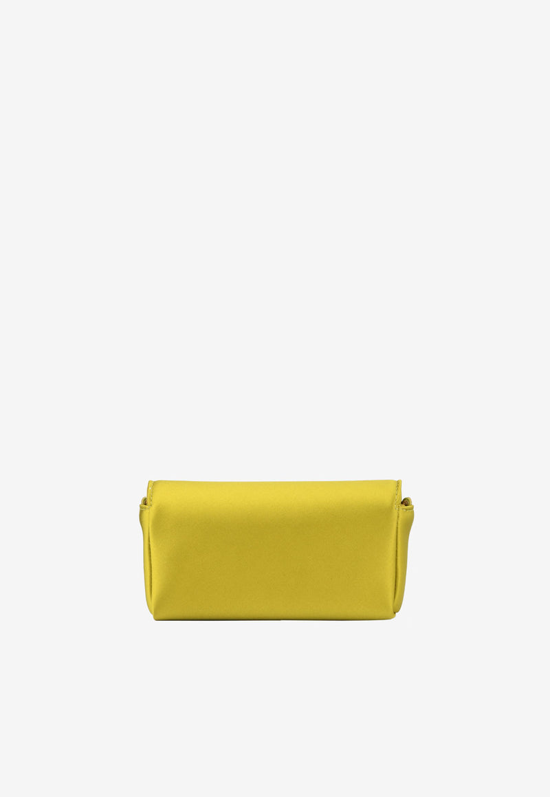 Tom Ford Crystal TF Satin Clutch Mustard L1549T-TSA001 U2018