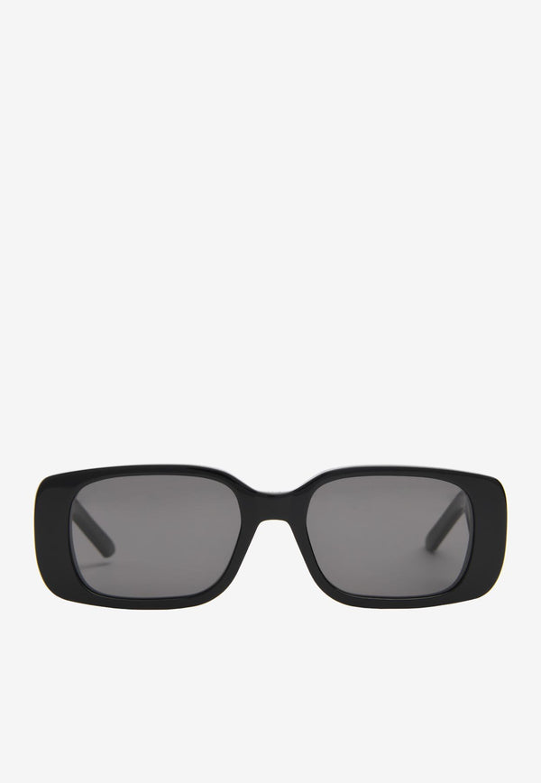 Dior Wildior S2U Rectangular Sunglasses Gray CD40032U-5301ABLACK