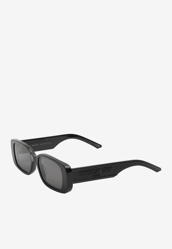 Dior Wildior S2U Rectangular Sunglasses Gray CD40032U-5301ABLACK