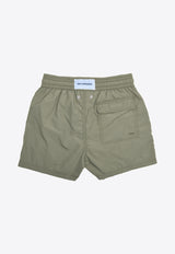 Les Canebiers Ermitage Court All In Swim Shorts in Khaki Ermitage Court All In-Khaki