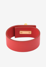 Tom Ford Narrow Turnlock Cuff in Leather Red JW0761-SFCBR RBG