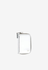Tom Ford Zipped Cardholder in Metallic Leather Silver Y0183P MRF SLV