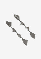 Tom Ford Crystal Tear Drop Clip-on Earrings Green JW0171-SLBRC-MOO MOON