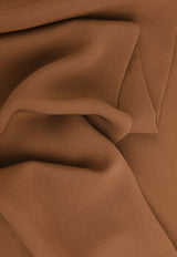 Tom Ford Logo Silk Scarf Brown SF0010-FAX040 KB300