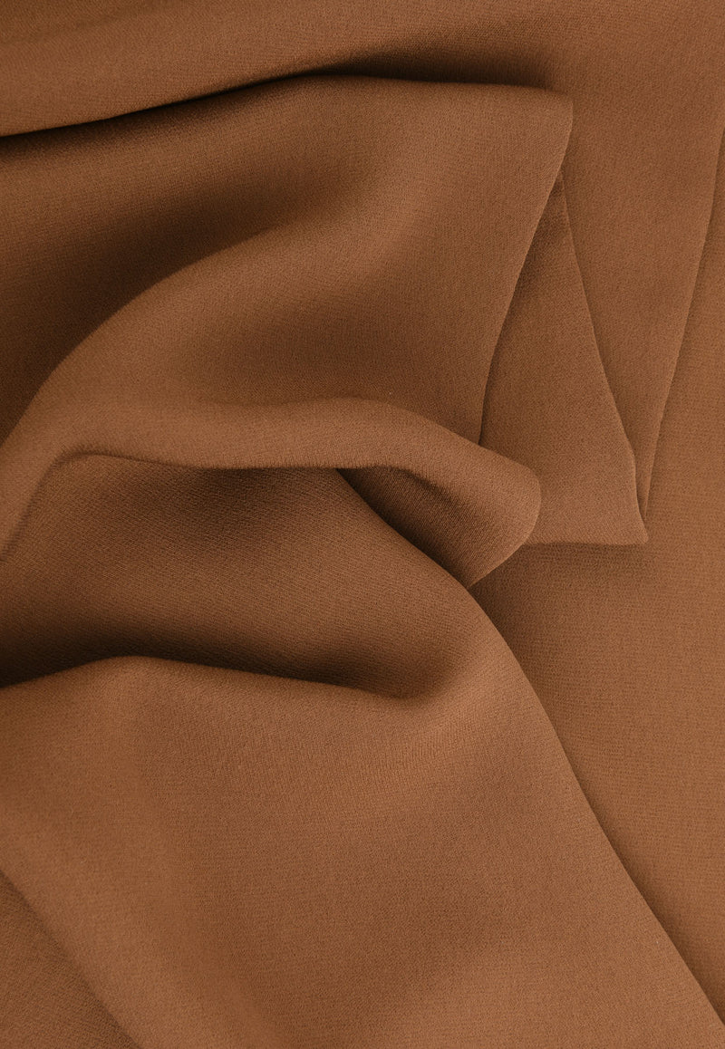 Tom Ford Logo Silk Scarf Brown SF0010-FAX040 KB300