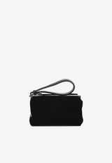 Velvet Crystal Embellished Box Clutch Tom Ford Black L1119P-V01 BLK