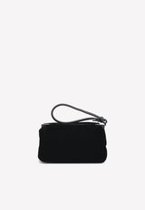 Velvet Crystal Embellished Box Clutch Tom Ford Black L1119P-V01 BLK