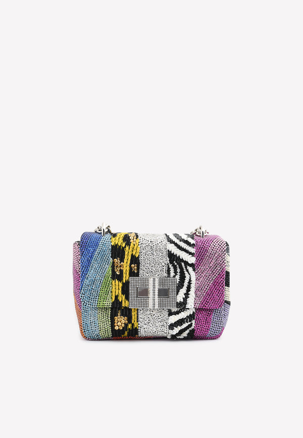 Natalia Patchwork Crystal Embellished Shoulder Bag Tom Ford Multicolor LE983P-X62 MTC