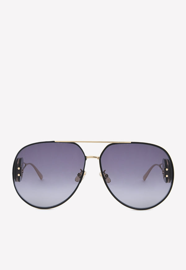 Christian Dior Pilot Metal Sunglasses Gray CD40051UBLACK