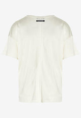 Tom Ford Crewneck Silk T-shirt Off-white TSJ383-FAX835 AW003