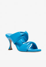 Aquazzura Twist 75 Sandals in Nappa Leather Blue TWIMIDS0-NAPRTQ RICH TURQUOISE