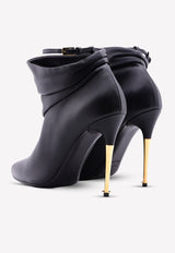Leather Stiletto Ankle Boots - 110 mm