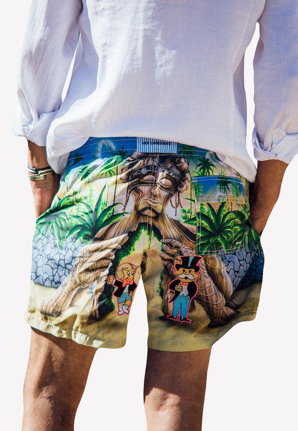 Les Canebiers Tulum Printed Swim Shorts Multicolor Tulum-Multicolor