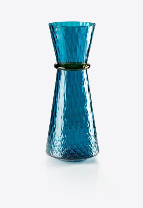 Long Tiara Vase in Glass