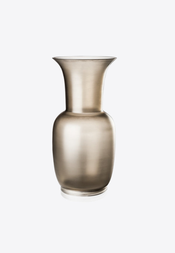 Satin Vase in Sheer Glass